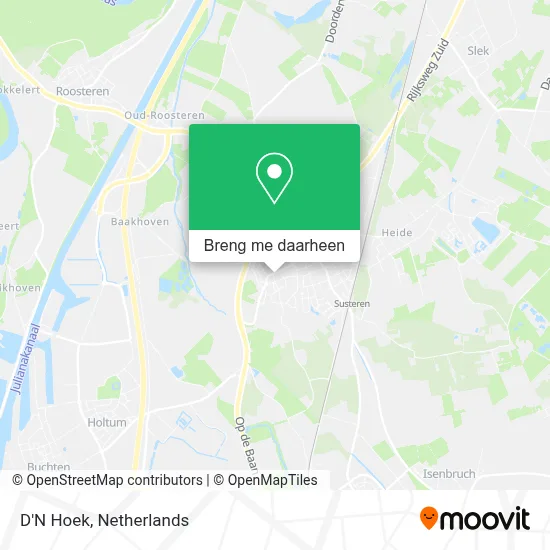 D'N Hoek kaart