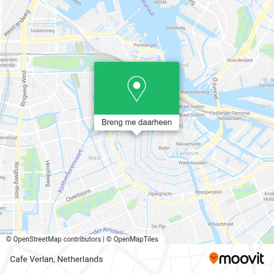 Cafe Verlan kaart