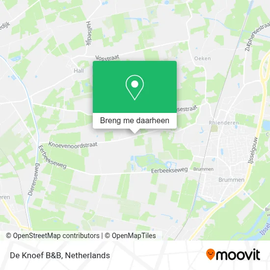 De Knoef B&B kaart