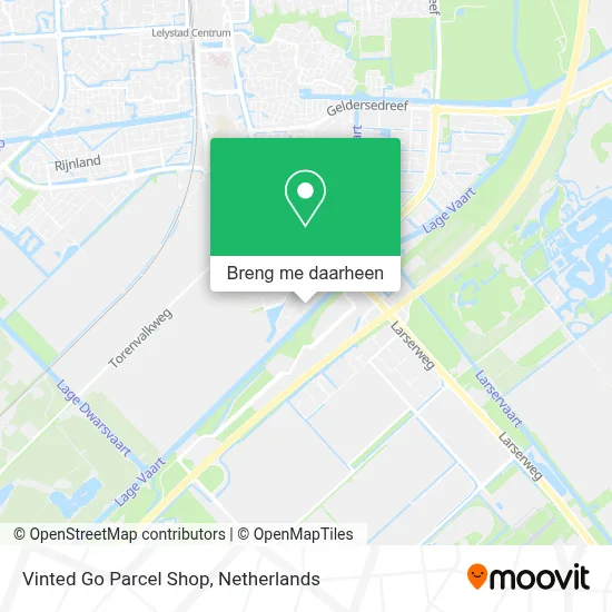 Vinted Go Parcel Shop kaart