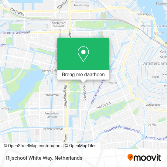 Rijschool White Way kaart