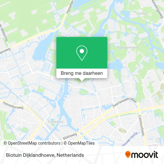 Biotuin Dijklandhoeve kaart