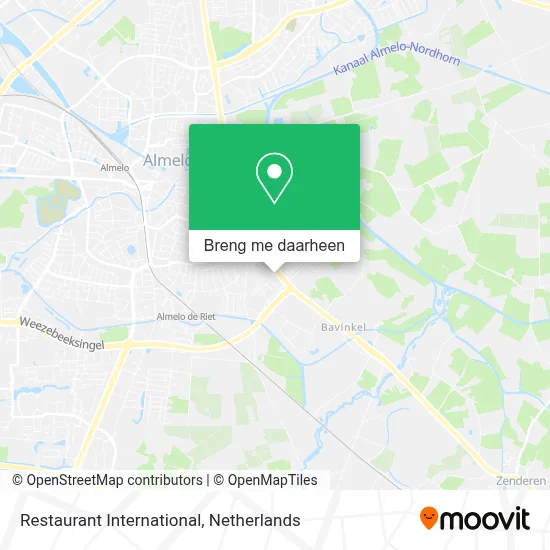 Restaurant International kaart