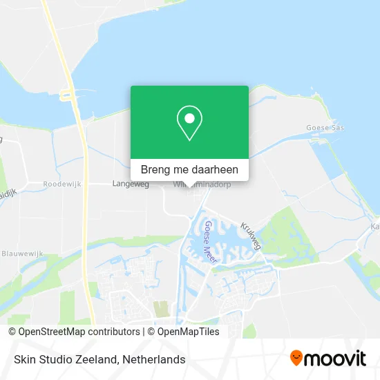 Skin Studio Zeeland kaart