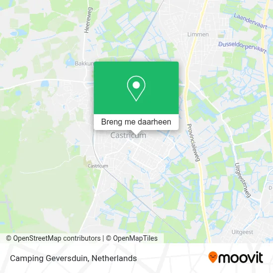 Camping Geversduin kaart