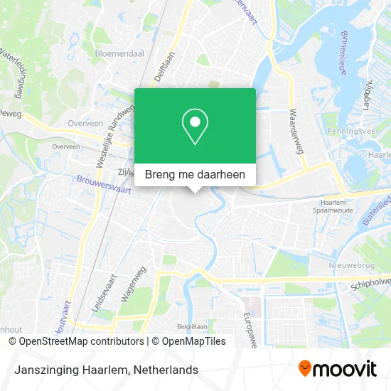 Janszinging Haarlem kaart