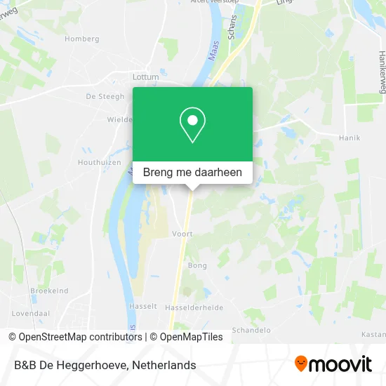 B&B De Heggerhoeve kaart