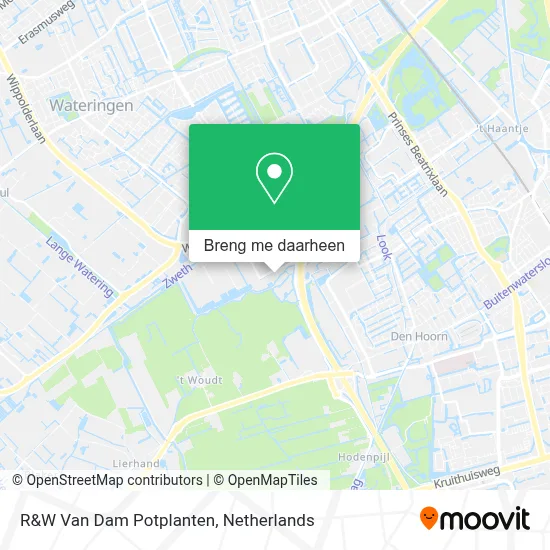 R&W Van Dam Potplanten kaart