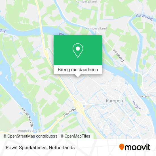 Rowit Spuitkabines kaart