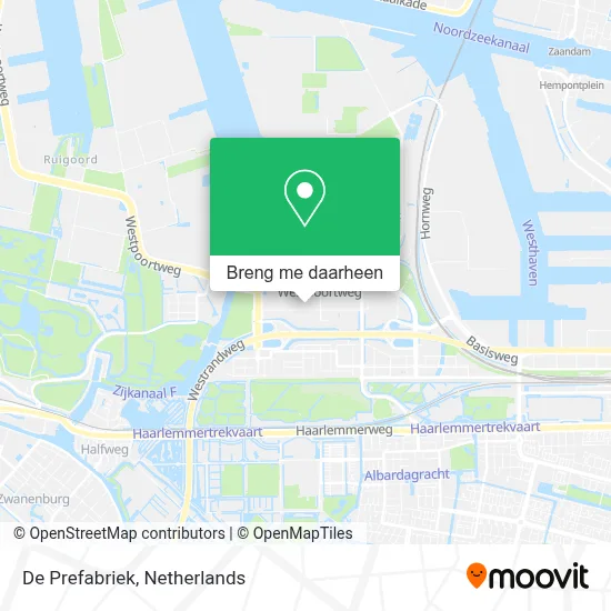 De Prefabriek kaart