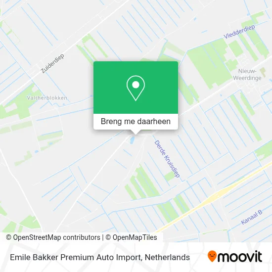 Emile Bakker Premium Auto Import kaart