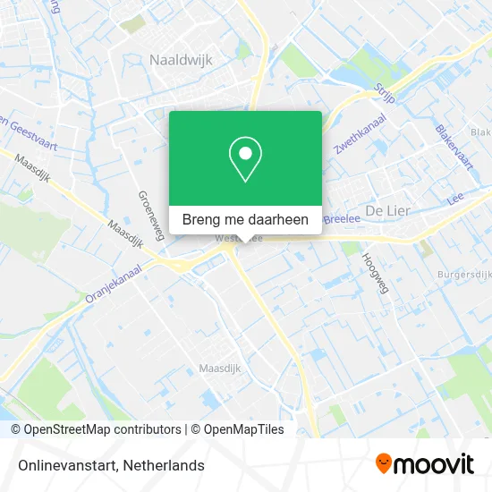 Onlinevanstart kaart