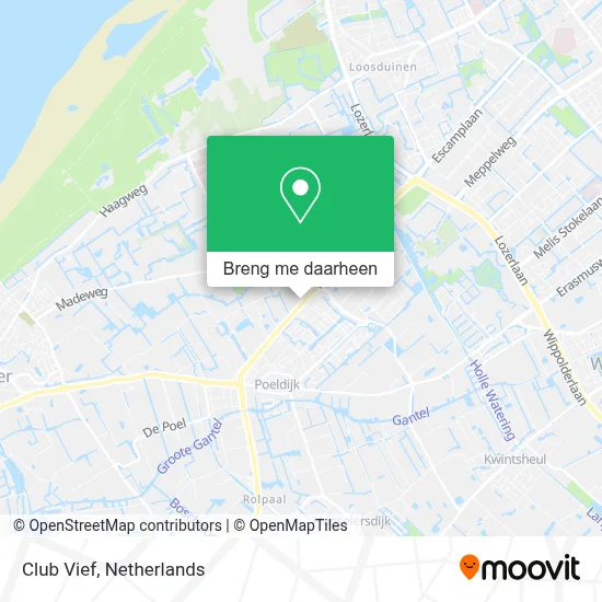 Club Vief kaart