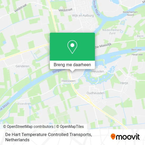 De Hart Temperature Controlled Transports kaart