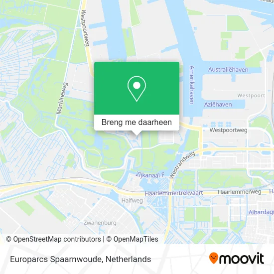 Europarcs Spaarnwoude kaart