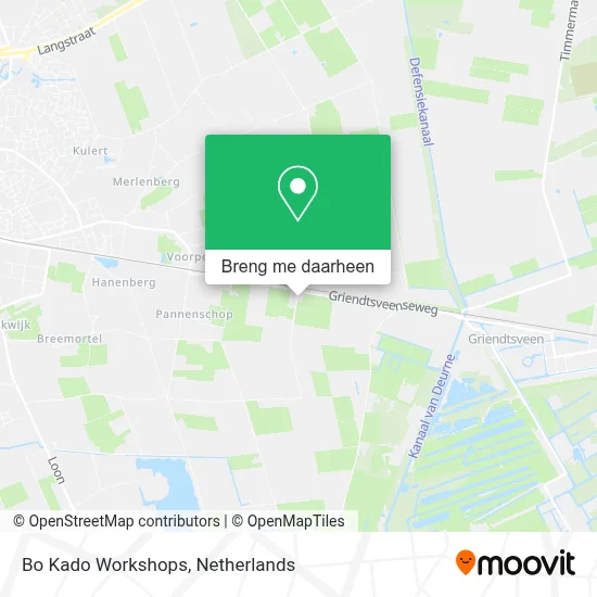 Bo Kado Workshops kaart