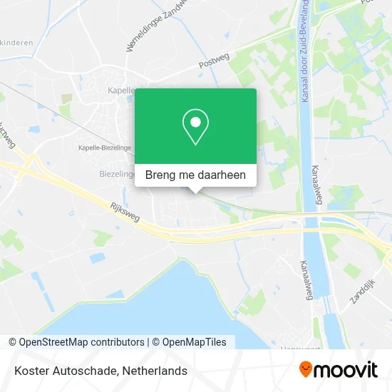 Koster Autoschade kaart