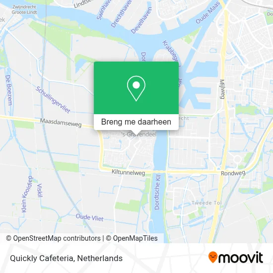 Quickly Cafeteria kaart