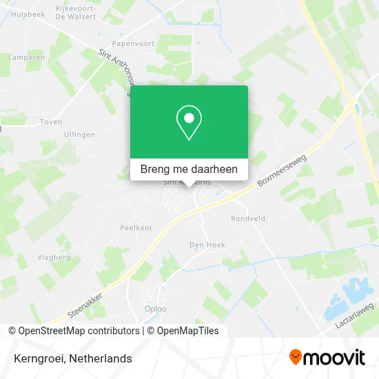 Kerngroei kaart