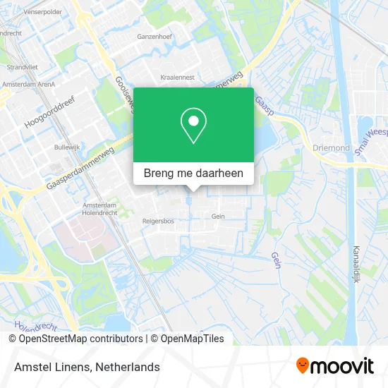 Amstel Linens kaart