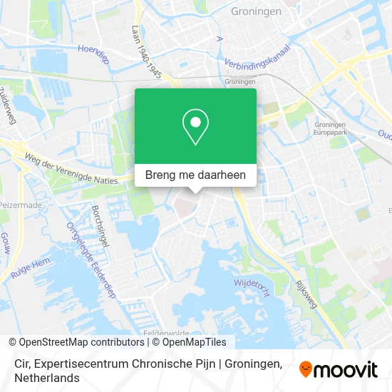 Cir, Expertisecentrum Chronische Pijn | Groningen kaart