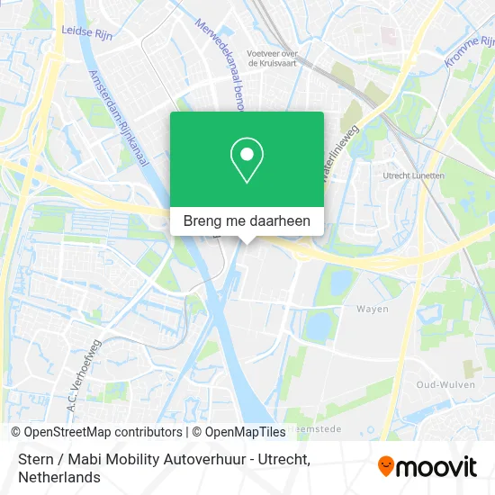 Stern / Mabi Mobility Autoverhuur - Utrecht kaart