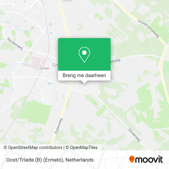 Oost/Triade (B) (Ermelo) kaart
