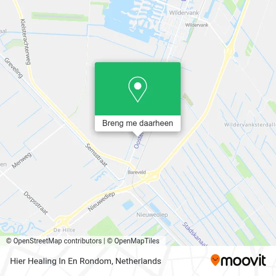 Hier Healing In En Rondom kaart