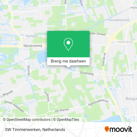 SW Timmerwerken kaart