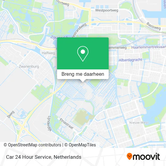 Car 24 Hour Service kaart