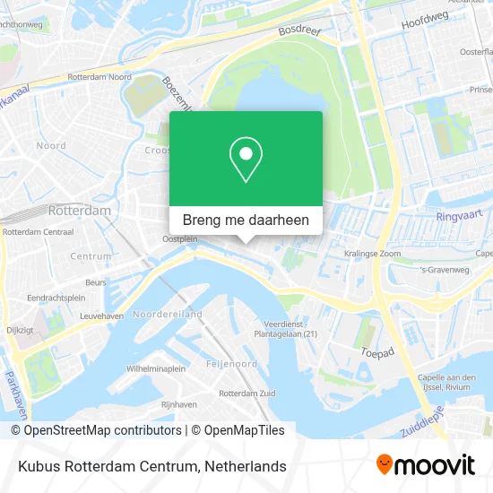 Kubus Rotterdam Centrum kaart