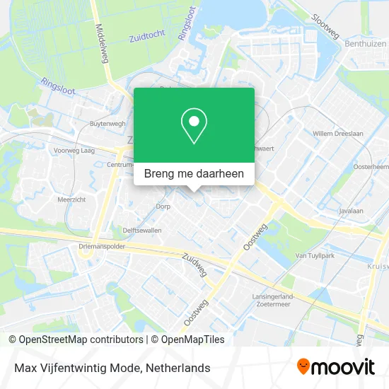 Max Vijfentwintig Mode kaart