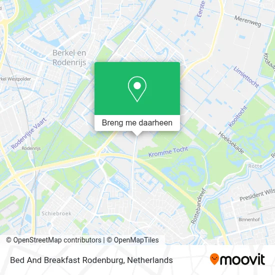 Bed And Breakfast Rodenburg kaart