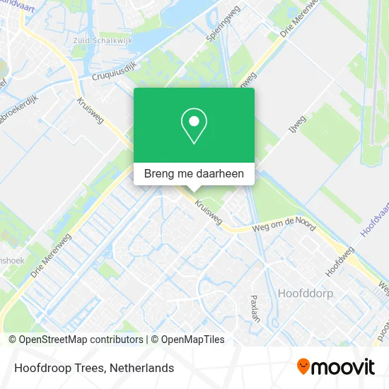 Hoofdroop Trees kaart