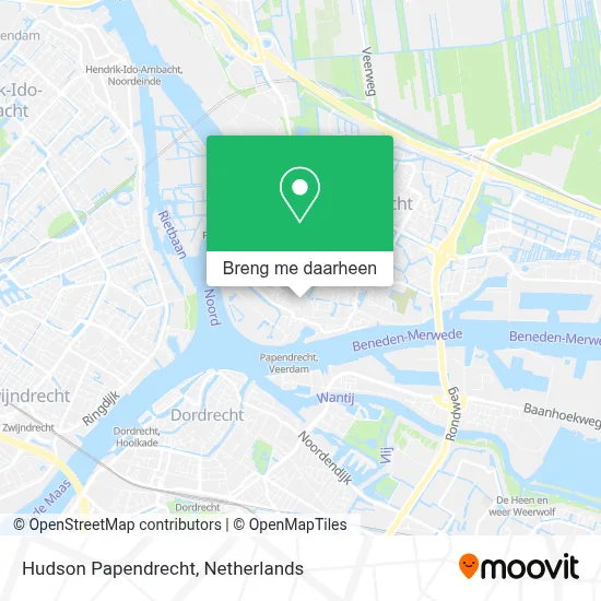 Hudson Papendrecht kaart
