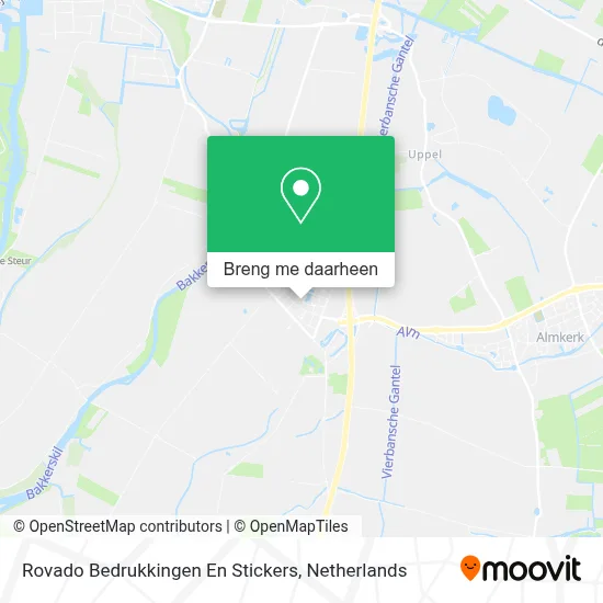 Rovado Bedrukkingen En Stickers kaart