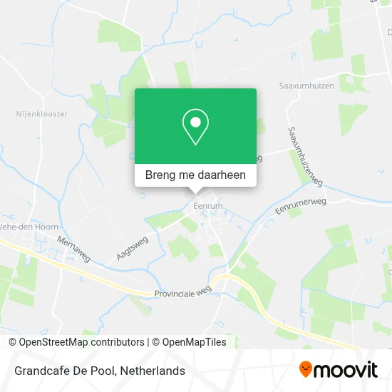 Grandcafe De Pool kaart