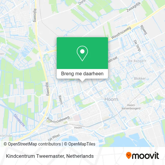 Kindcentrum Tweemaster kaart