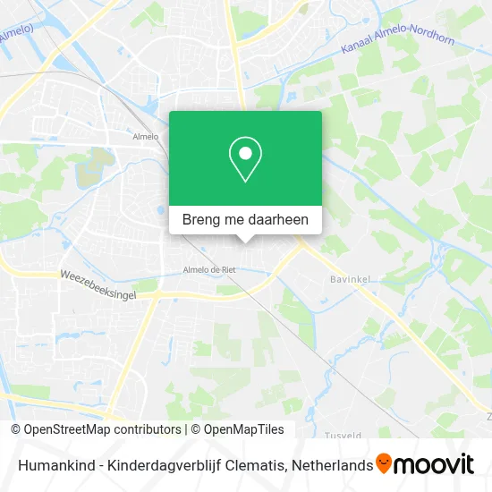 Humankind - Kinderdagverblijf Clematis kaart