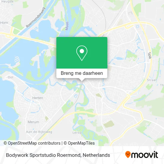 Bodywork Sportstudio Roermond kaart