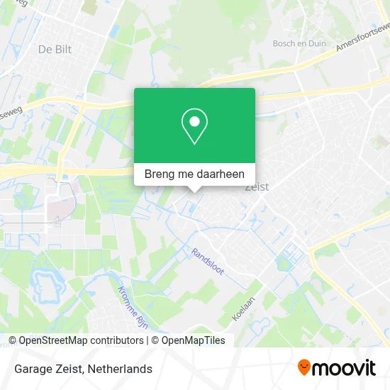 Garage Zeist kaart
