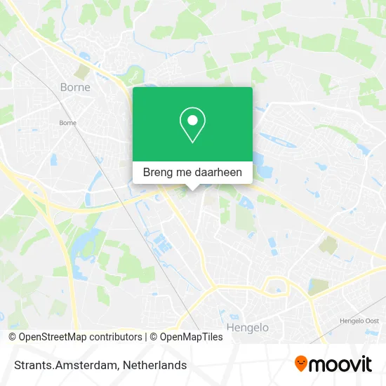 Strants.Amsterdam kaart