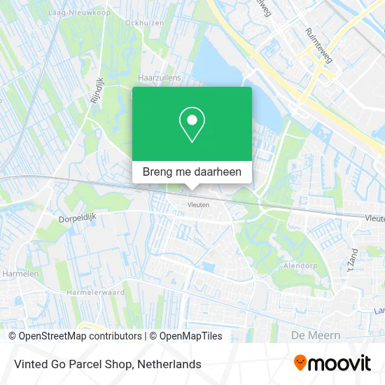 Vinted Go Parcel Shop kaart