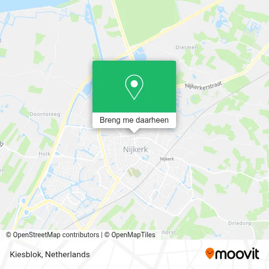 Kiesblok kaart