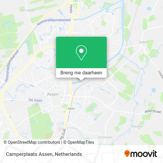 Camperplaats Assen kaart