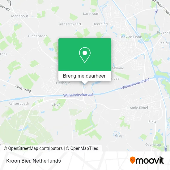 Kroon Bier kaart