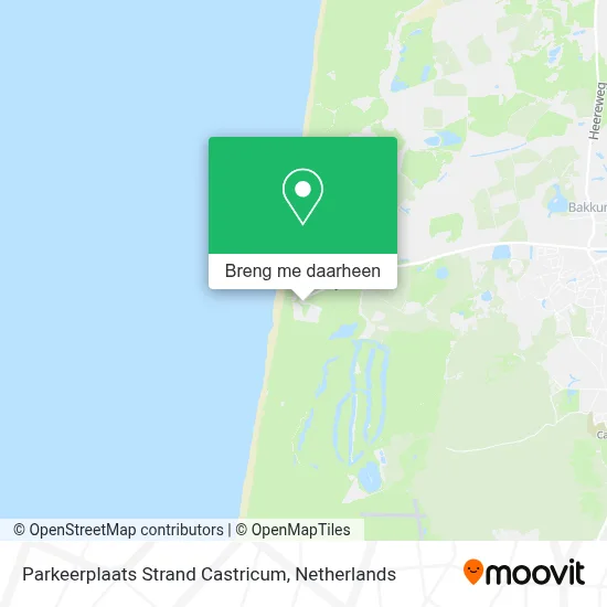 Parkeerplaats Strand Castricum kaart