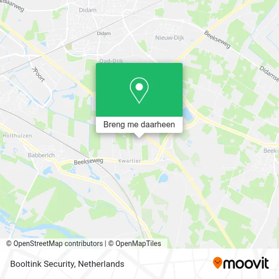 Booltink Security kaart