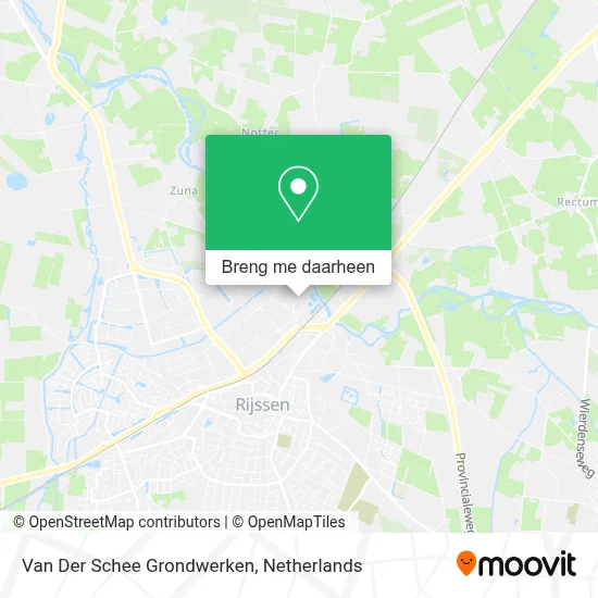 Van Der Schee Grondwerken kaart