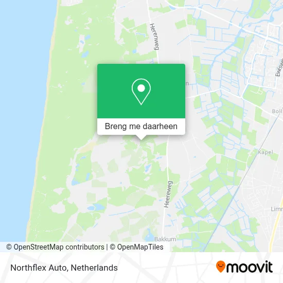 Northflex Auto kaart